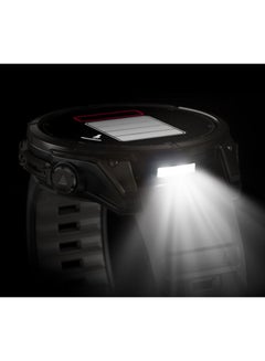 GARMIN Fenix 8 - 47MM - Up To 16 Days Battery Life - 1.4"inch Amoled Display, Scratch Resistant, Sapphire Crystal, Heart Rate Monitor, All Day Stress Monitor, Offline Voice Command, Calling Features, Super Bright LED Flashlight, iOS and Android Compatible Carbon Gray  - Image 4