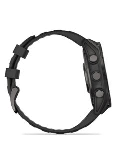 GARMIN Fenix 8 - 47MM - Up To 16 Days Battery Life - 1.4"inch Amoled Display, Scratch Resistant, Sapphire Crystal, Heart Rate Monitor, All Day Stress Monitor, Offline Voice Command, Calling Features, Super Bright LED Flashlight, iOS and Android Compatible Carbon Gray  - Image 5