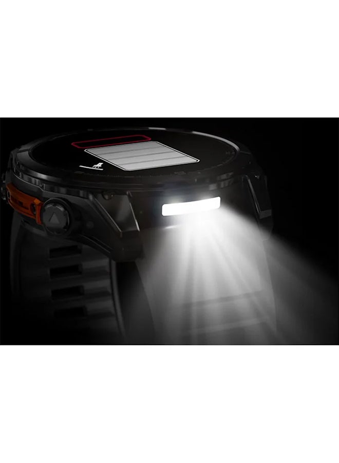 GARMIN - Fenix 8 - 51MM - Up To 29 Days Battery Life - 1.4"inch Amoled Display, Scratch Resistant, Sapphire Crystal, Heart Rate Monitor, All Day Stress Monitor, Offline Voice Command, Calling Features, Super Bright Led Flashlight, iOS and Android Compatible Slate Gray - Image 1