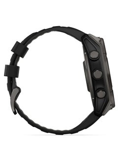 GARMIN Fenix 8 - 51MM - Up To 48 Days Battery Life with Solar Charging - 1.4"inch Sunlight-Visible, Transflective Memory-In-Pixel (Mip), Scratch Resistant, Power Sapphire™, Heart Rate Monitor, All Day Stress Monitor, Offline Voice Command, Calling Features, Super Bright LED Flashlight, iOS and Android Compatible Carbon Gray  - Image 5