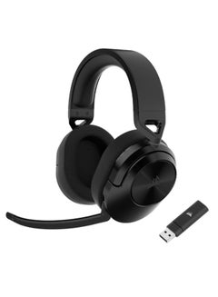 Corsair HS55 Wireless Gaming Headset, Carbon, Low-Latency 2.4Ghz Wireless or Bluetooth, Dolby Audio 7.1 Surround Sound on PC and Mac, Omni-Directional Microphone with Flip-to-Mute Function - pnsku/N70103900V/45/_/1724739352/ea6c59b4-e87b-4868-80ee-425b2f778efe