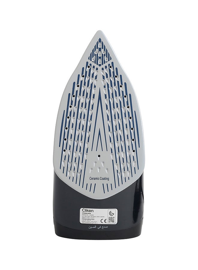 Steam Iron, Ceramic Soleplate, Steam/burst Steam/vertical Steam Settingsceramic Coated Non-stick Sole Plate, 2200-2400w 230 ml 2400 W CK4125 Black And Brown - view 2