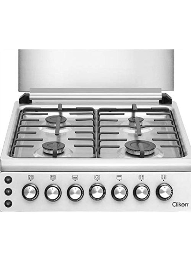 كليكون 60x60 Freestanding Cooking Range Made In Turkey CK300 Silver  - Image 2