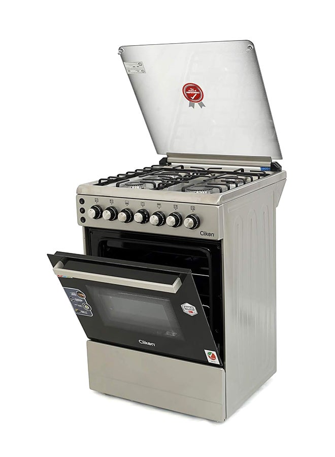 كليكون 60x60 Freestanding Cooking Range Made In Turkey CK300 Silver  - Image 5