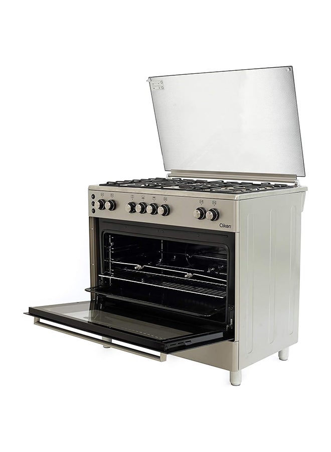 كليكون 90x60 Freestanding Cooking Range Made In Turkey CK301 Silver  - Image 5