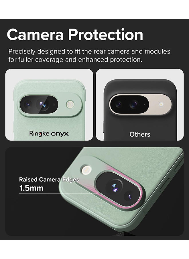 Ringke Onyx Case Compatible with Google Pixel 9, Enhanced Grip Tough Flexible TPU Shockproof Rugged TPU Bumper Drop Protection Phone Cover - Mint  - Image 4