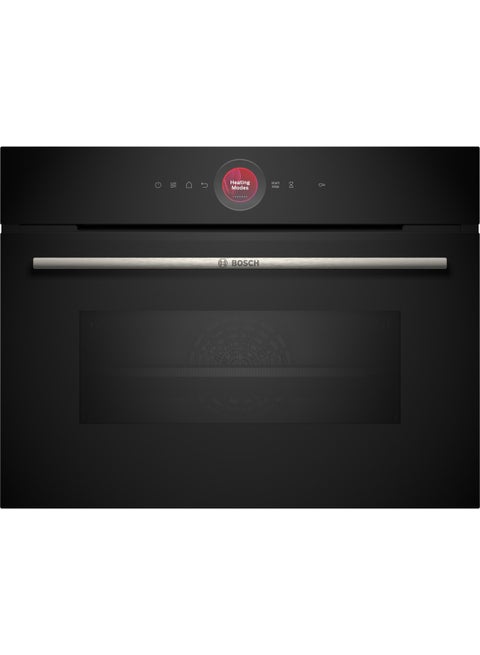 Series 8 Built-In Compact Oven With Microwave Function 60 X 45 Cm, Touch Control, 16 Heating And Combination Mode CMG7241B1M Black