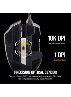 CORSAIR Corsair Scimitar RGB Elite, MOBA/MMO Gaming Mouse, Black  - Image 4