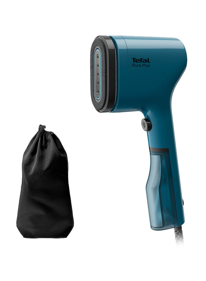 Tefal TEFAL Pure POP Garment Steamer | Steams/Purifies Garments | Steam Output Up to 20 g/min | Removes Lint | Delicate Fabrics | Reversible Pad System | Ultra-Compact | Travel-Friendly | Fast Heat-Up | 70 ml 1300 W DT2020G0 Alpes Blue  - Image 1