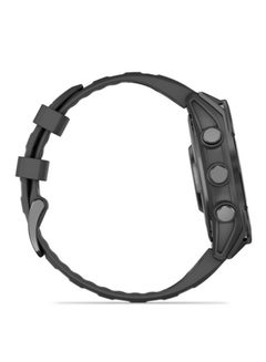 GARMIN Fenix 8 - 47MM - Up To 16 Days Battery Life - 1.4"inch Amoled Display, Scratch Resistant, Sapphire Crystal, Heart Rate Monitor, All Day Stress Monitor, Offline Voice Command, Calling Features, Super Bright LED Flashlight, iOS and Android Compatible Slate Gray  - Image 2