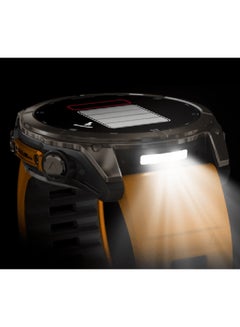 GARMIN Fenix 8 - 51MM - Up To 29 Days Battery Life - 1.4"inch Amoled Display, Scratch Resistant, Sapphire Crystal, Heart Rate Monitor, All Day Stress Monitor, Offline Voice Command, Calling Features, Super Bright LED Flashlight, iOS and Android Compatible Titanium  - Image 4