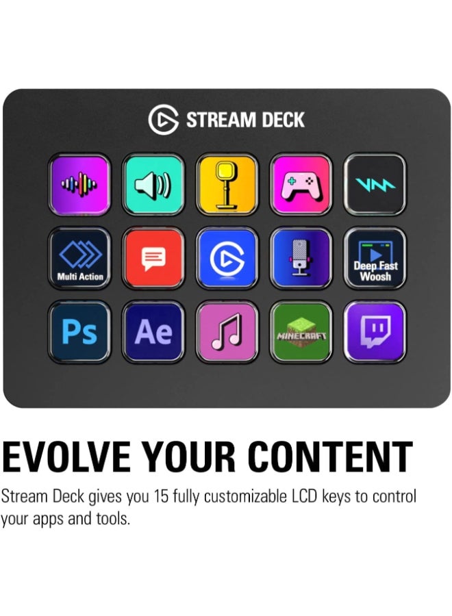 elgato - Stream Deck Mk.2 – Usb Productivity Controller - Image 1