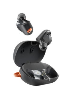 Skullcandy Sesh ANC Active Wireless In-Ear Headphones With Noise Cancellation, 48 Hours of Autonomy, IP67 Waterproof, Microphone, Compatible With iPhone And Android True Black/Orange  - Image 1