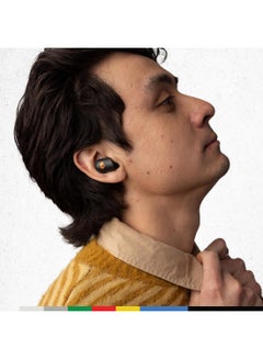 Skullcandy Sesh ANC Active Wireless In-Ear Headphones With Noise Cancellation, 48 Hours of Autonomy, IP67 Waterproof, Microphone, Compatible With iPhone And Android True Black/Orange  - Image 5