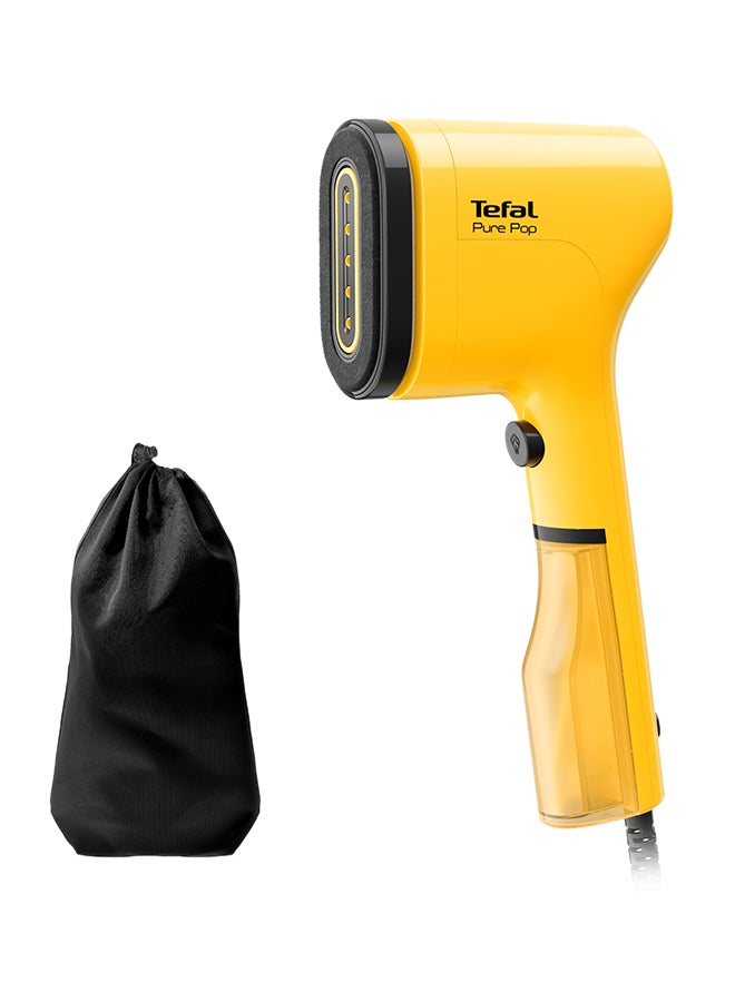 Tefal - TEFAL Pure POP Garment Steamer | Steams/Purifies Garments | Steam Output Up to 20 g/min | Removes Lint | Delicate Fabrics | Reversible Pad System | Ultra-Compact | Travel-Friendly | Fast Heat-Up | 70 ml 1300 W DT2026G0 Yellow - Image 1