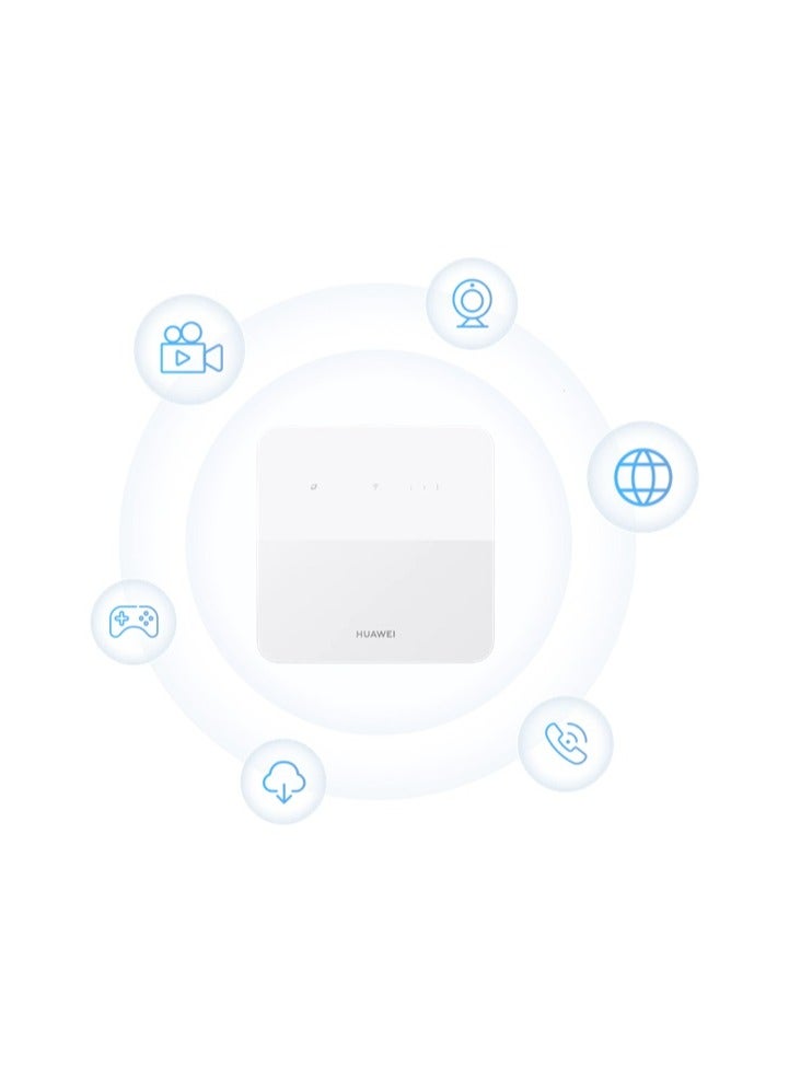 HUAWEI 4G CPE 5S LTE 195 Mbps1 | Wi-Fi 300 Mbps1 | Visualized Wi-Fi Diagnosis 4g cpe 5s key vision White - Image 4