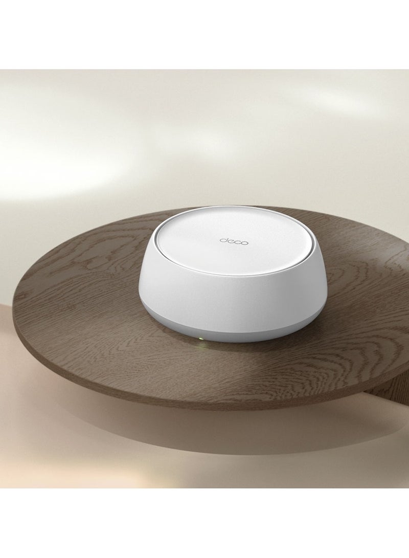 تي بي لينك - نظام Deco BE25 BE3600 Whole Home Mesh WiFi 7، بسرعة 688 ميجابت في الثانية بتردد 2.4 جيجاهرتز + 2882 ميجابت في الثانية بتردد 5 جيجاهرتز، منفذان بسرعة 2.5 جيجابت، تطبيق Deco، HomeShield، AI Mesh، MLO، Alexa وGoogle Assistant، عبوة من 3 قطع - Image 1