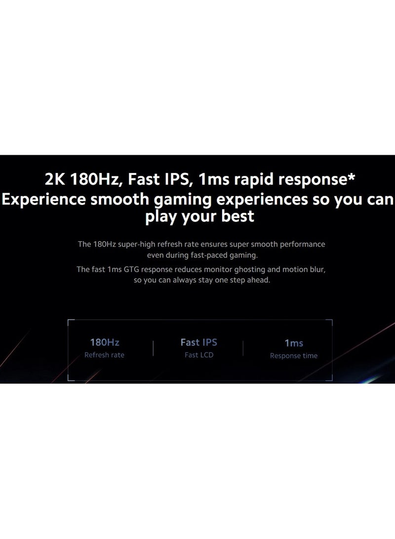Xiaomi - Mini LED Gaming Monitor G Pro 27i | E-sports flagship | 180Hz high refresh rate | HDR1000 Bright picture | FreeSync Graphics | 1ms Fast response | 1152-zone Mini LED | RGB ambient light Multicolor - Image 1