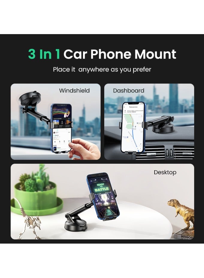 Ugreen Gravity Phone Holder With Suction Cup - Black  - Image 4