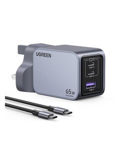 يو جرين شاحن حائط Nexode GaN Tech 2 منفذ USB-C ومنفذ USB 65 وات -  - Image 2