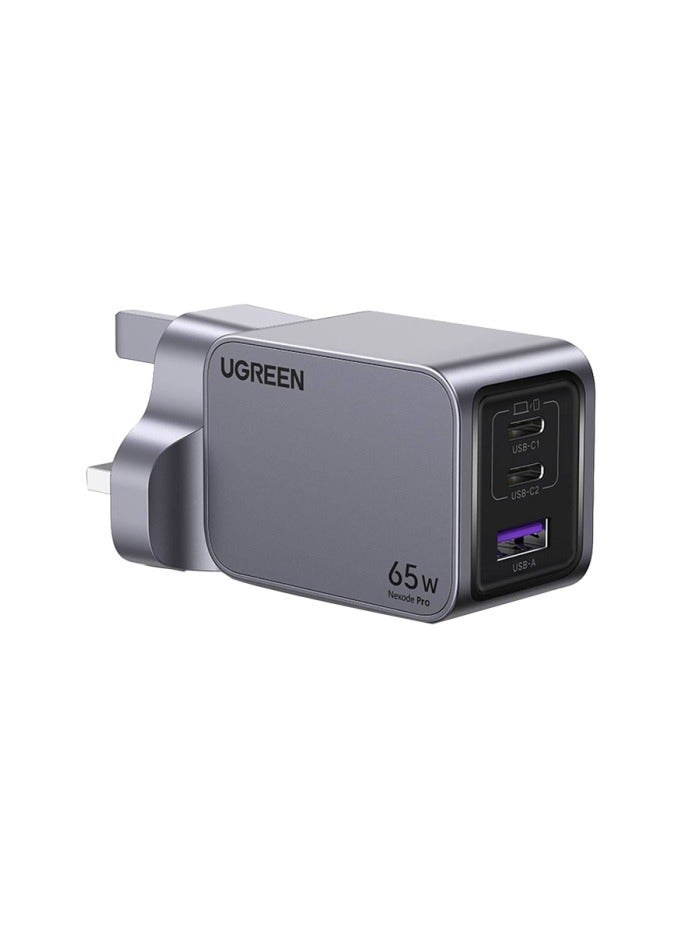 يو جرين شاحن حائط Nexode GaN Tech 2 منفذ USB-C ومنفذ USB 65 وات -  - Image 3