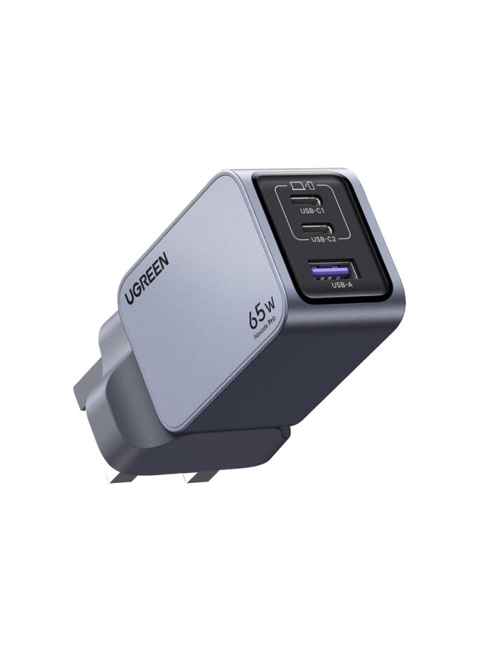 يو جرين شاحن حائط Nexode GaN Tech 2 منفذ USB-C ومنفذ USB 65 وات -  - Image 4