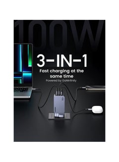 يو جرين شاحن حائط Nexode Pro بمنفذين USB-C ومنفذ USB بقوة 100 وات -  - Image 4