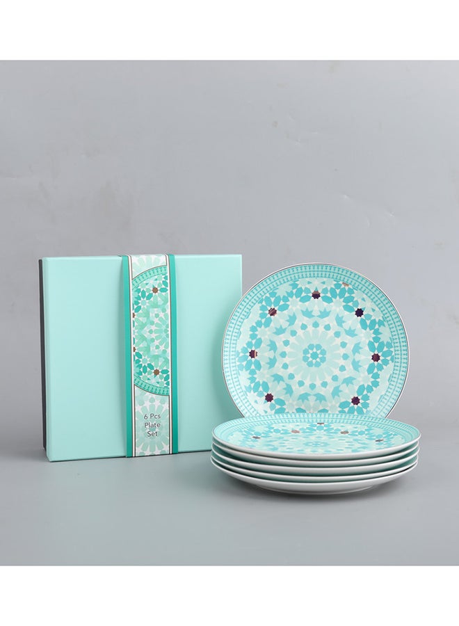 نيو فلام طقم أطباق حلوى من 6 قطع من البورسلين - Image 1