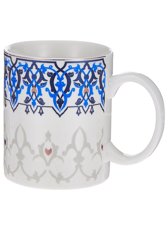 نيو فلام طقم أكواب شاي بورسلين 6 قطع مزينة بتصميم ملون متنوع - Image 3