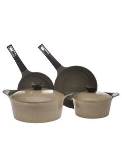 Neoflam Aeni Cooking Set 8Pcs Warm Marble Warm Marble  - Image 1