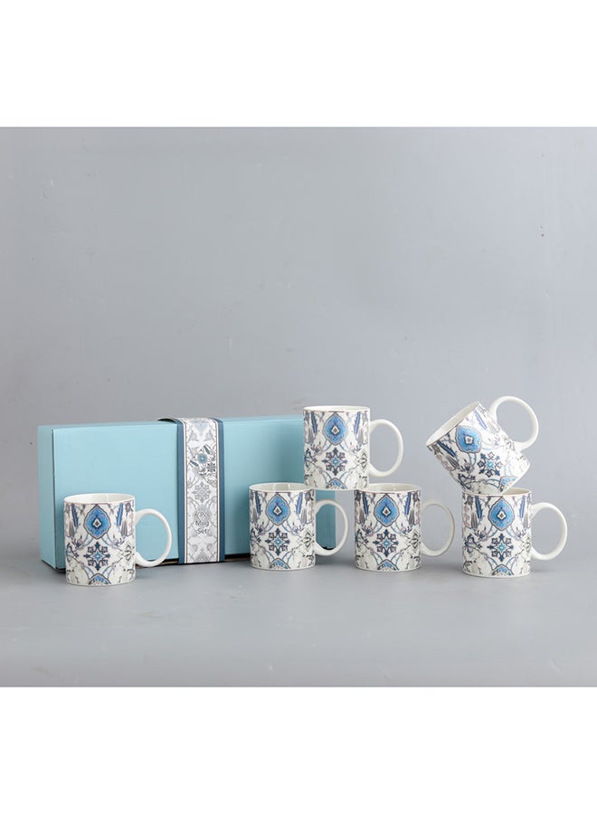 Neoflam Neoflam Porslain  Tea Mug Set 6Pc  Made Of Porcelain With Assorted Color Decorated Design Assorted Color Decorated  - Image 1