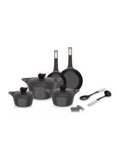 MARBLE Neoflam,Aeni,Cooking Set 10psc,with gift (2 serving spoon),Galax Marble. Galax Marble 55cm 