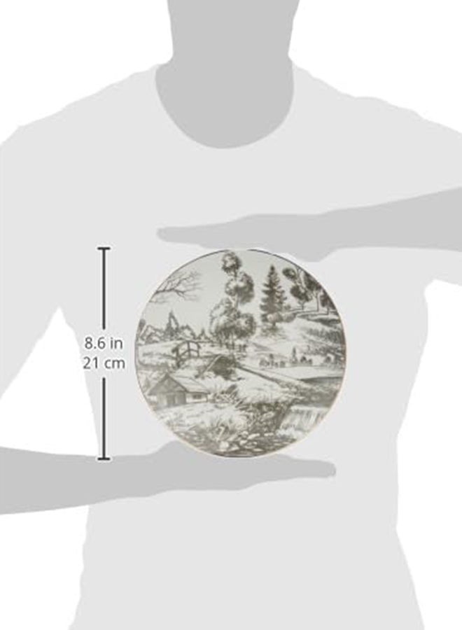 نيو فلام طقم أطباق حلوى مكون من 6 قطع من البورسلين بتصميم مزخرف متنوع - Image 5