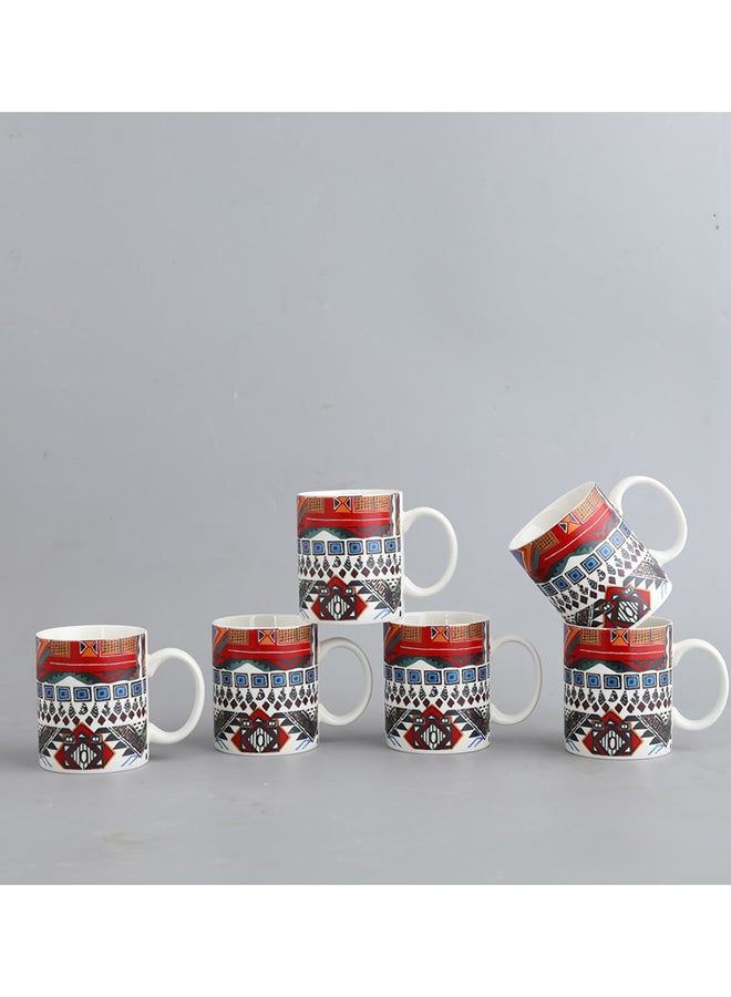 نيو فلام Neoflam Porslain  Tea Mug Set 6Pc  Made Of Porcelain With Assorted Color Decorated Design Assorted Color Decorated  - Image 3