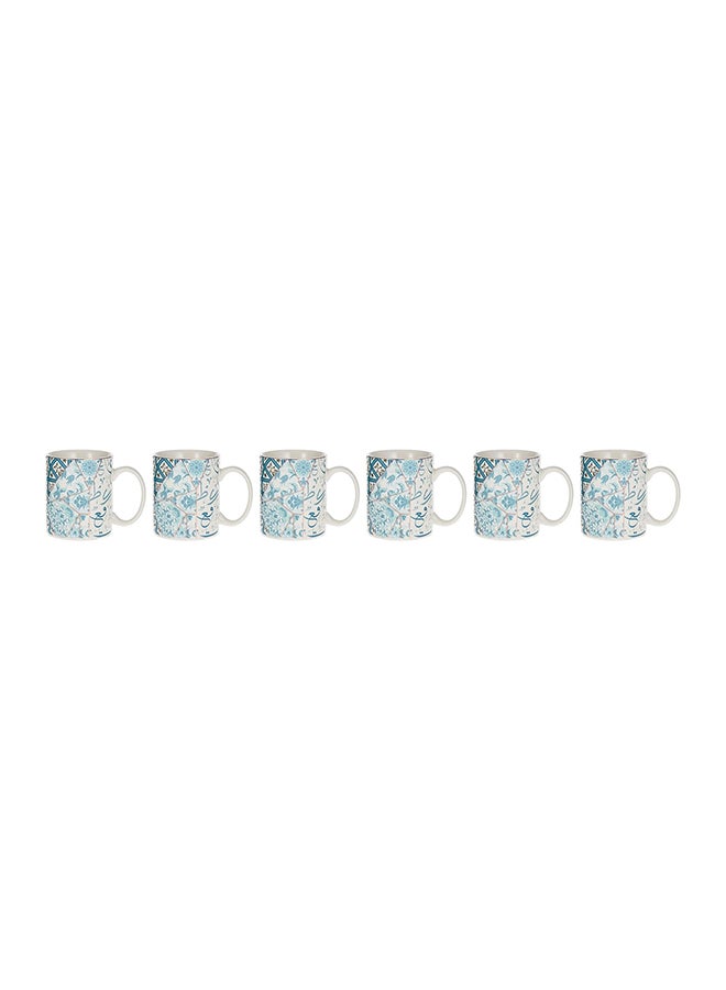 Neoflam Porslain  Tea Mug Set 6Pc  Made Of Porcelain With Assorted Color Decorated Design Assorted Color Decorated