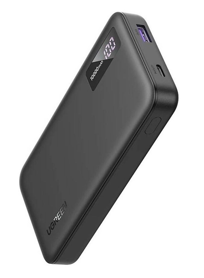 Ugreen 10000 mAh Power Bank Two-Way Fast Charging USB-C Port and USB Port - Black  - Image 1