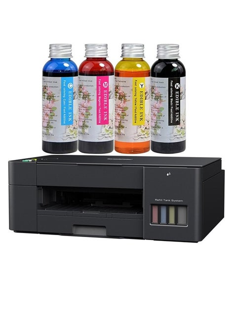 Wireless All In One Ink Tank Printer | Mobile & Cloud Print and Scan With Food Grade 400ML 4 Colors 100ML/Bottle Bakey Ink - DCP-420W Multicolor