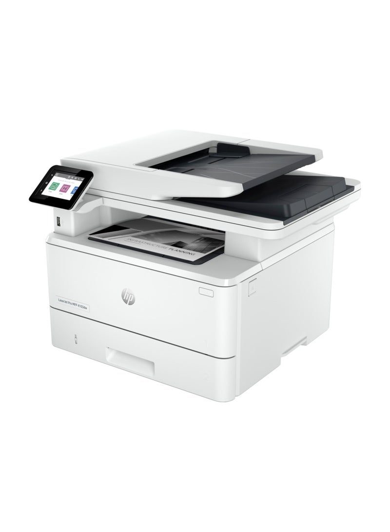 HP LaserJet Pro MFP 4103dw Printer (2Z627A) White  - Image 2