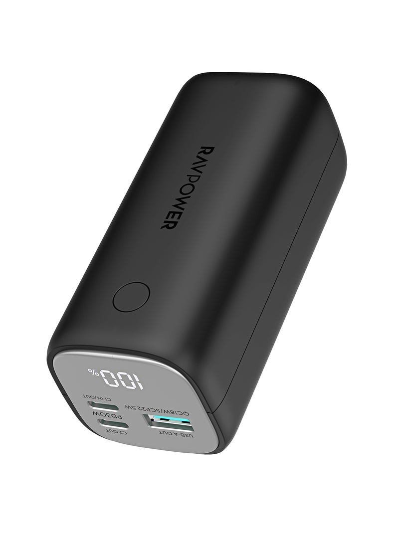 RAVPOWER 14000 mAh 14000 mAh RAPB208 Mini PD30W Power Bank 2C1A Black  - Image 1
