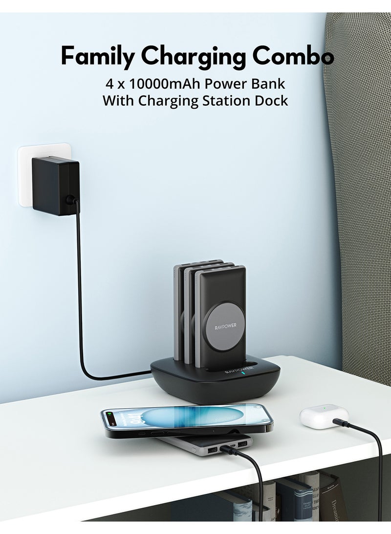 RAVPOWER 10000 mAh RP-PB251 Home Charging Combo Global Version Power Bank* Black  - Image 2