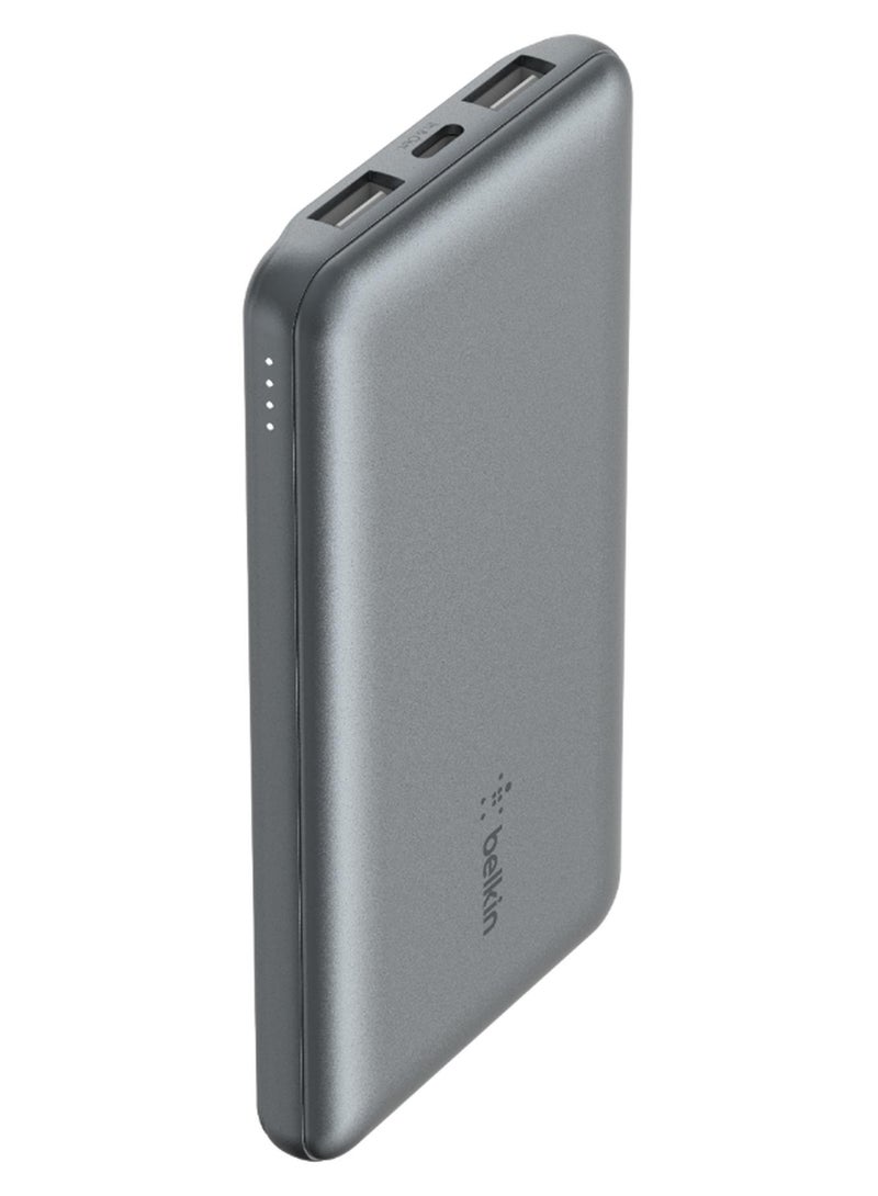 belkin BoostCharge Power Bank - 15W Fast Charger 1x USB C, 2x USB A ports For Apple iPhone 16/15 Or Older, Google, Samsung, Huawei, iPad Pro/iPad Mini - Grey - Image 1