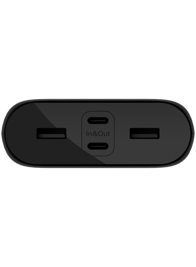 بيلكين - بنك طاقة BoostCharge 32 وات PD 4 منافذ، مدخل USB-C 20 وات بحد أقصى، مخرجان USB-C: الحد الأقصى PD 20 وات مشترك، مخرجان USB-A: الحد الأقصى 12 وات مشترك - Image 1