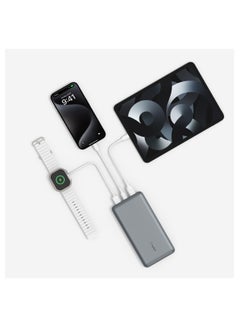 belkin 20000 mAh BoostCharge Pro Power Bank 20K - Battery Pack w/ USB-C & USB-A Ports, 15Watts Output Power, Portable Charger for iPhone 15, 14, 13, 12, iPad Pro, Galaxy S24, S24 Ultra, S24+ Space Grey  - Image 3