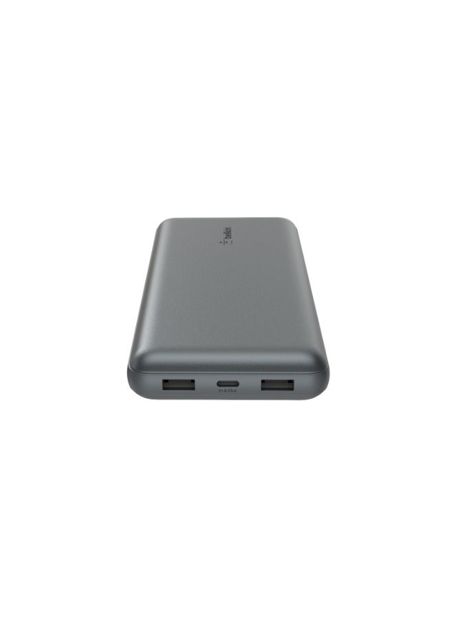 belkin 20000 mAh BoostCharge Pro Power Bank 20K - Battery Pack w/ USB-C & USB-A Ports, 15Watts Output Power, Portable Charger for iPhone 15, 14, 13, 12, iPad Pro, Galaxy S24, S24 Ultra, S24+ Space Grey  - Image 4