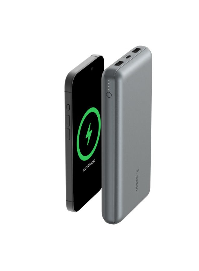 belkin 20000 mAh BoostCharge Pro Power Bank 20K - Battery Pack w/ USB-C & USB-A Ports, 15Watts Output Power, Portable Charger for iPhone 15, 14, 13, 12, iPad Pro, Galaxy S24, S24 Ultra, S24+ Space Grey  - Image 2