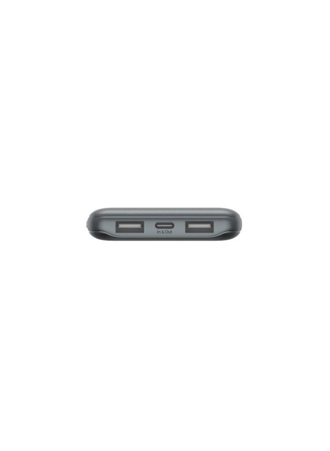 belkin 10000 mAh BoostCharge Pro Power Bank 10K - Battery Pack w/ USB-C & USB-A Ports, 15Watts Output Power, Portable Charger for iPhone 15, 14, 13, 12, iPad Pro, Galaxy S24, S24 Ultra, S24+ Space Grey  - Image 2
