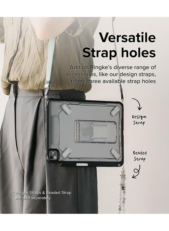 Ringke Fusion Sketch Stand [Case + Stand] For iPad Pro 11 Inch Case Cover (M4, 2024) Slim Clear Bumper Cover for Writing and Drawing Black - Image 3