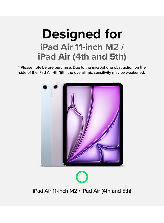 Ringke Fusion Sketch Stand Designed for iPad Air 11 (M2, 2024) / Air 5th/4th Generation Case with Overcharge Protection Pencil Holder Black - Image 2