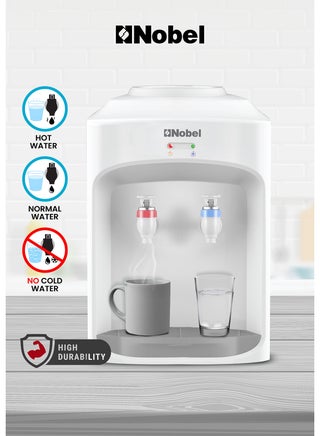 Table Top Water Dispenser With Hot & Normal Functions, 0.6L Hot Tank Capacity, Ergonomic Taps, Indicator Lights, And On-Off Power Switch NWD565 White - pnsku/N70104255V/45/_/1727694850/801b5efa-cb6f-456c-95a1-cd92539a5974