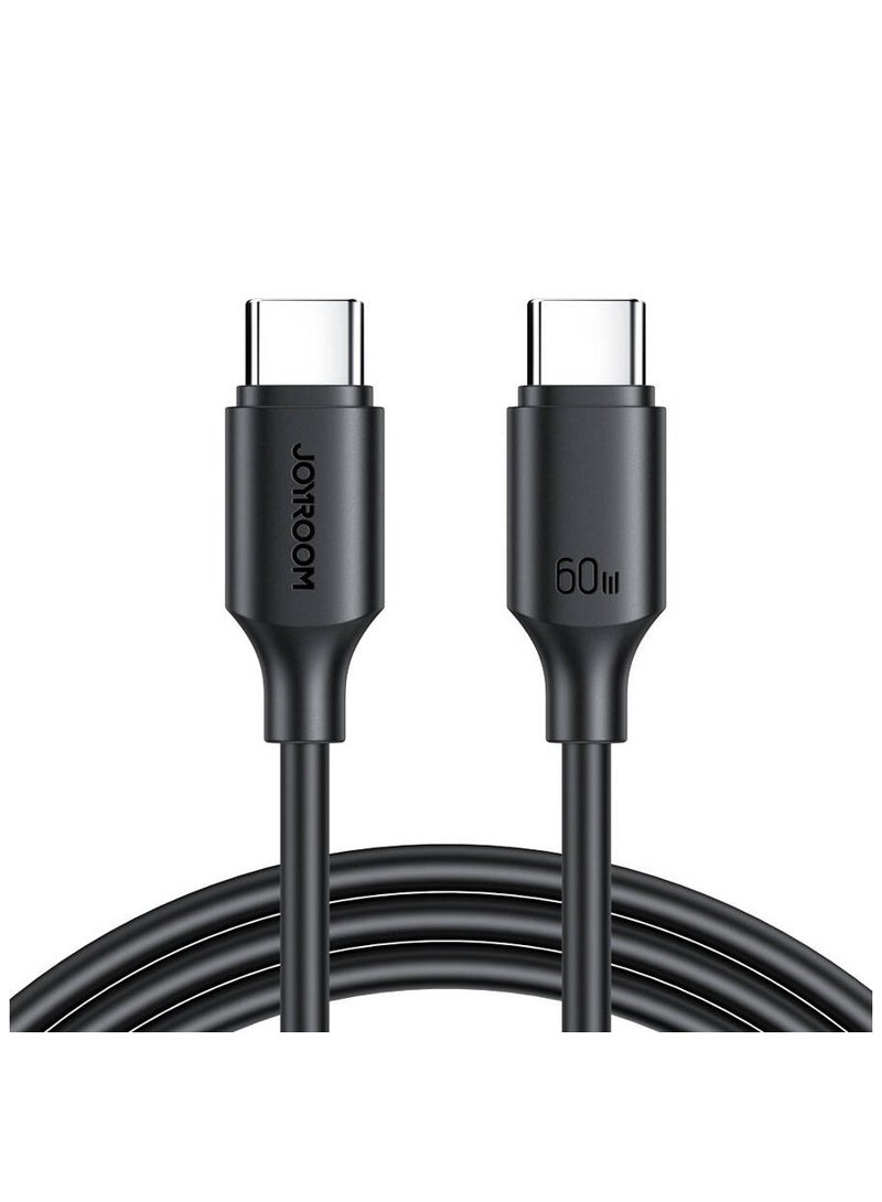 JOYROOM JOYROOM USB-C - USB-C CABLE 480MB/S 60W 1M BLACK (S-A9) Black - Image 2